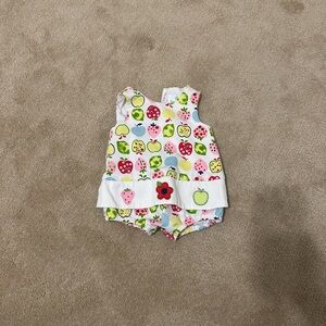 Florence Eiseman Multicolor Baby Romper